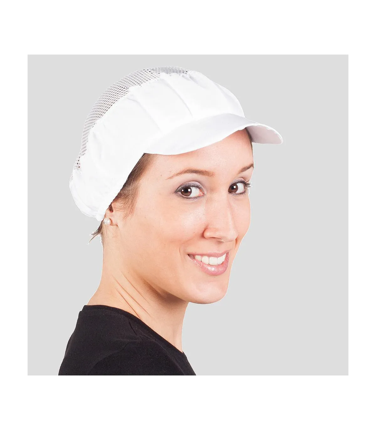 Unisex Küchenkappe mit GARY'S Top Visier und Grill (PAQ. 10 UNID)