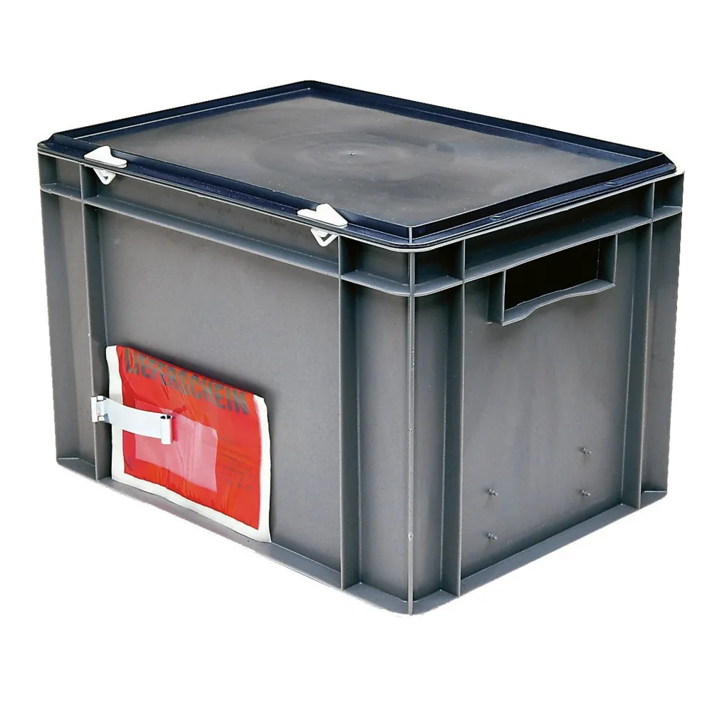 Verschlussdeckel für Euro-Stapelbehälter, BxT 600 x 400 mm