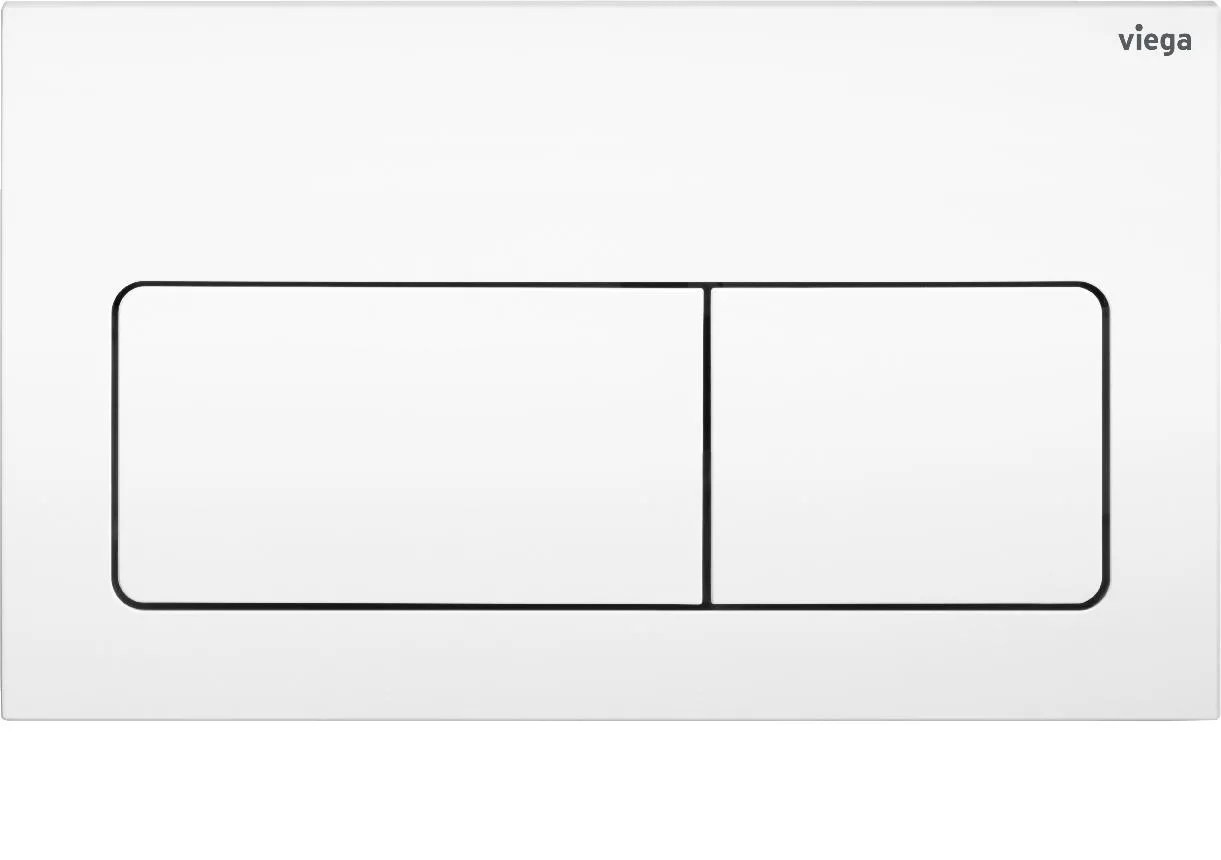 Viega Visign for Life 5 WC-Betätigungsplatte für Prevista weiß Modell 8601.1 773731