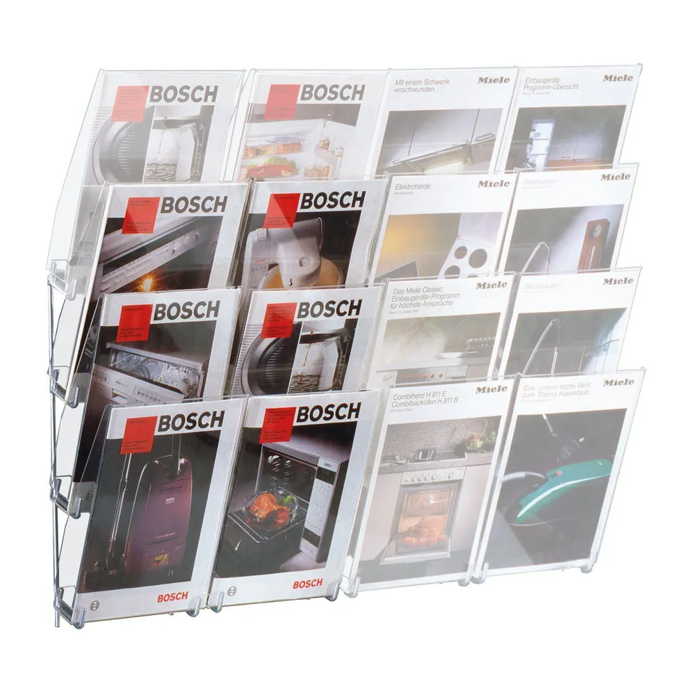 Wandhalter aus Acryl, 1x 6 Fächer