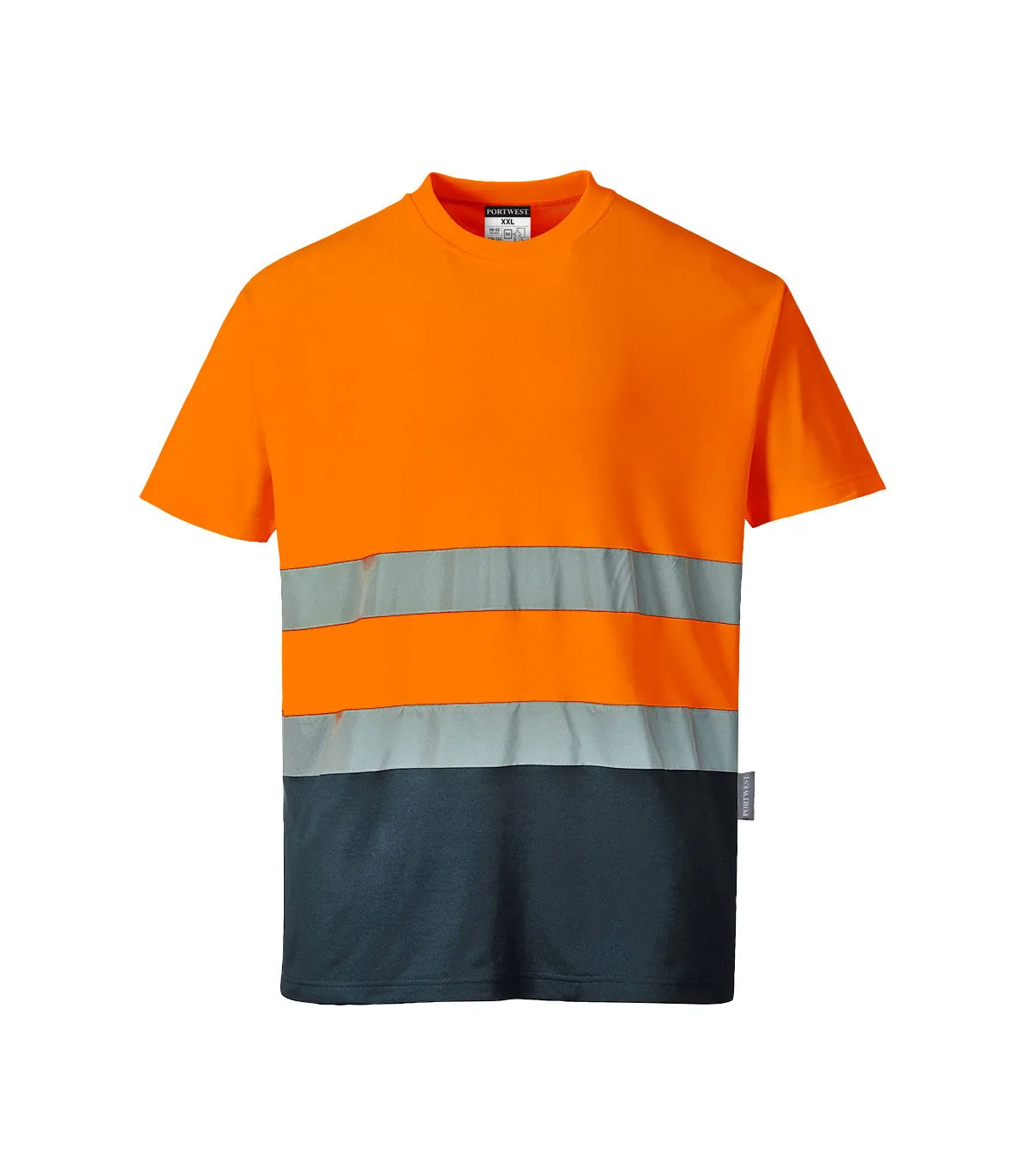 Zweifarbiger Kontrast Baumwolle Comfort 2-band Strickstoff PORTWEST S173