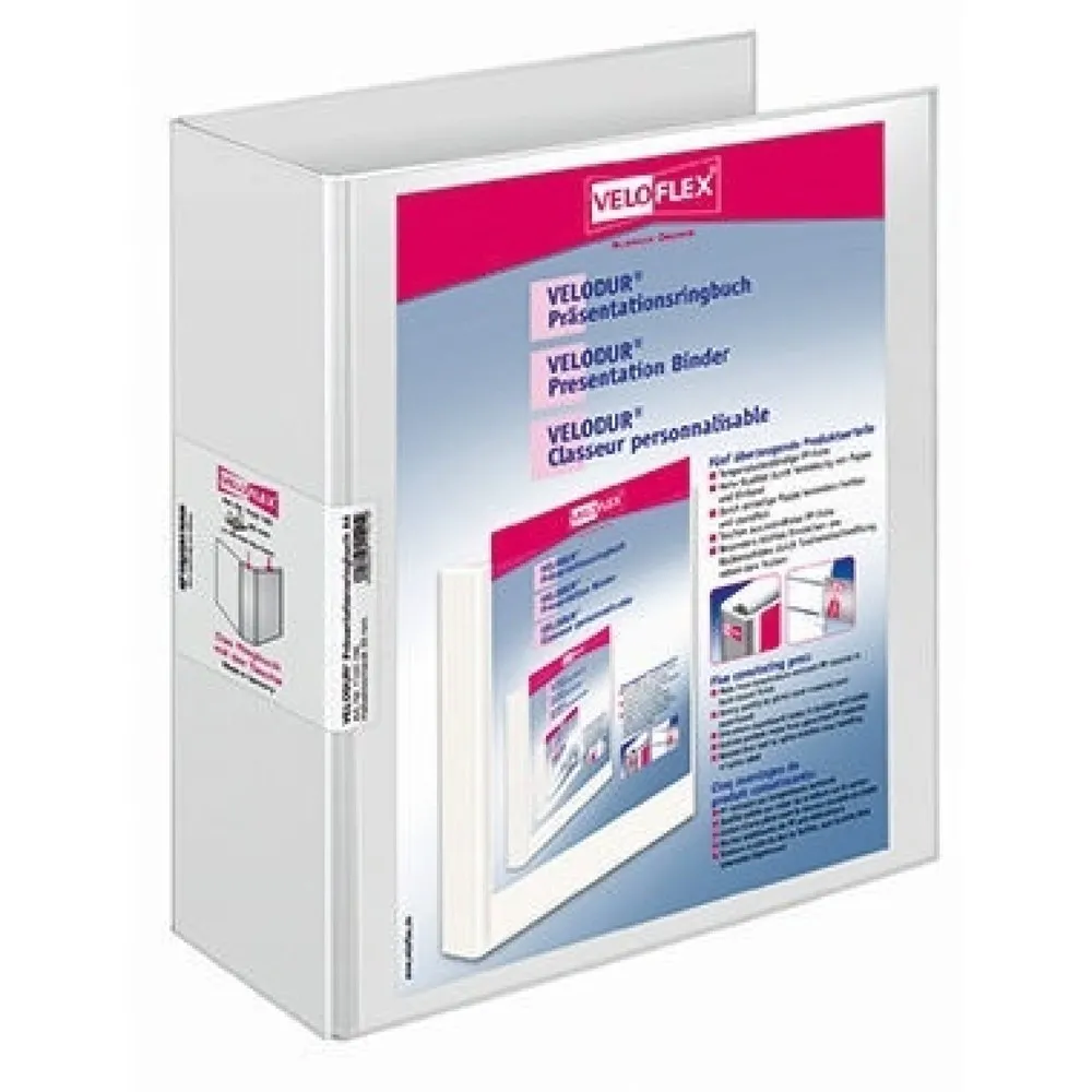 Veloflex Präsentationsringbuch VELODUR 1142190 85mm weiß